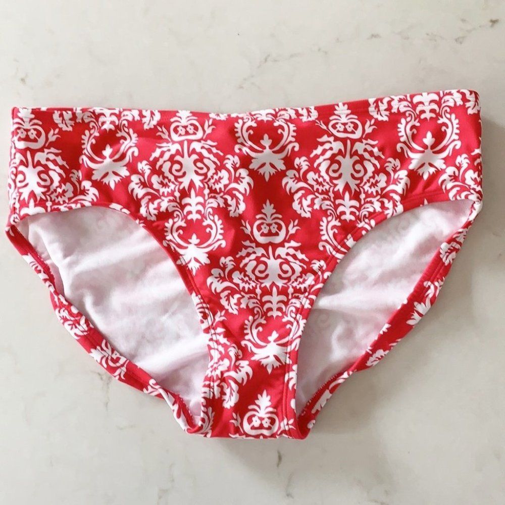 🌈 3/$20 Merona red & white bandana bikini bottoms